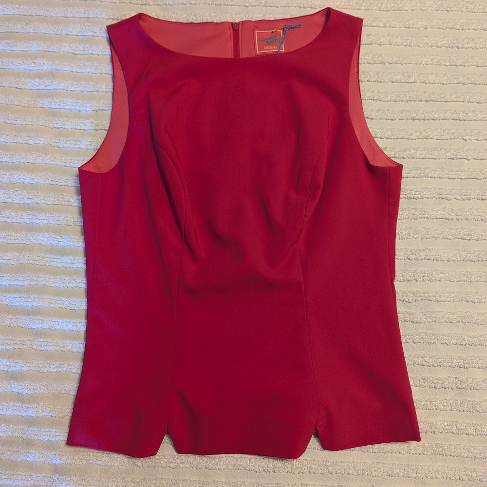 Glamour Bunny Elegant Retro Pin Up Pink Sleeveless Top